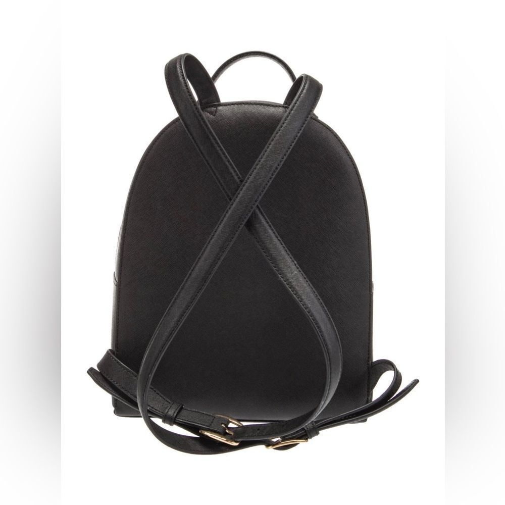 Tory Burch Emerson Black Leather Backpack - Picture 3 of 11